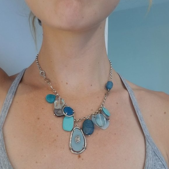 Silpada Jewelry - Silpada 50 Shades of Blue Stone Necklace N2321